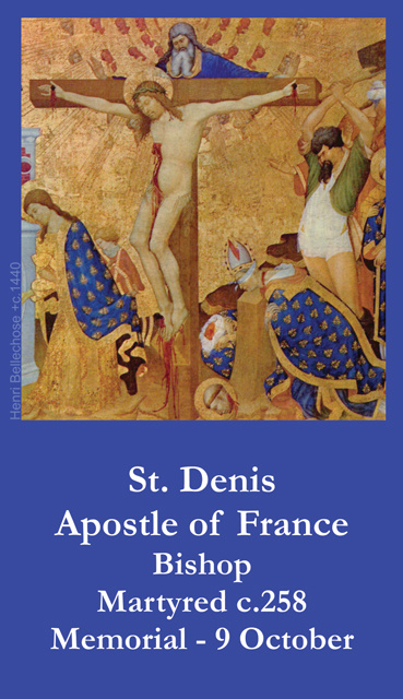 Oct 9th: St. Denis Prayer Card